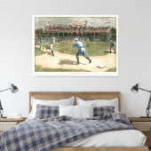 National League Baseball Game 1886 Canvas Afdruk (Insitu (Slaapkamer))