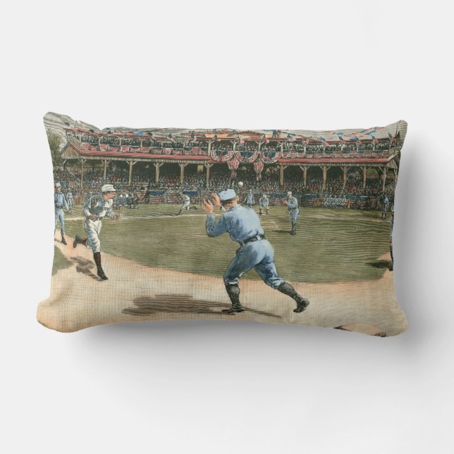 National League Baseball Game 1886 Kussen (Voorkant)