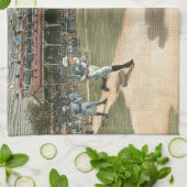 National League Baseball Game 1886 Theedoek (Gevouwen)