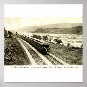 National Limited Baltimore & Ohio Railroad uit de  Poster