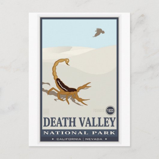 National Monument 2 Death Valley Briefkaart (Voorkant)