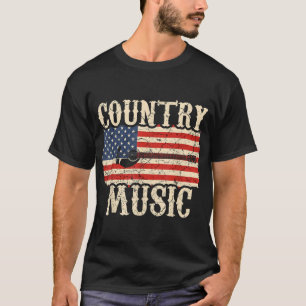 National Music Guitar American Flag Gift T-shirt