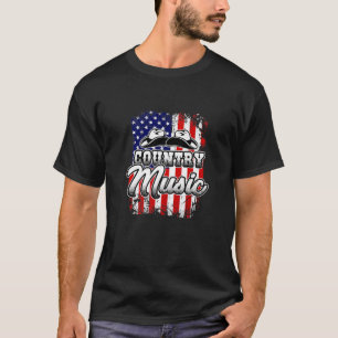 National Music Western Land Pet Distress America T-shirt