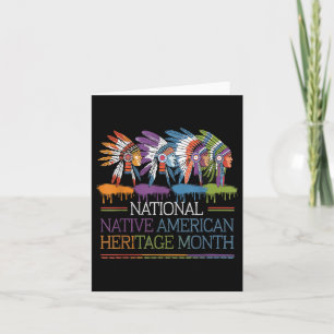 National Native American Heritage Month Heart Kaart