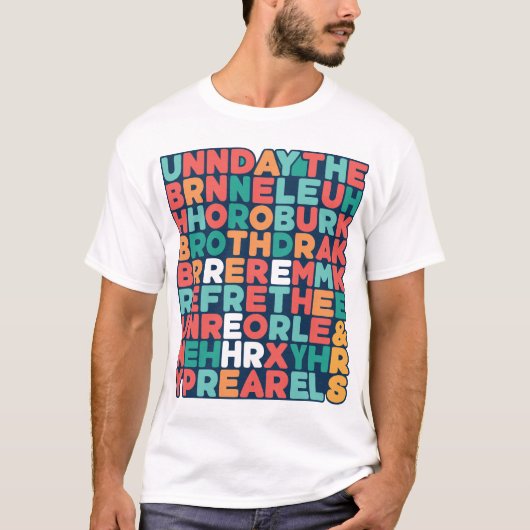 National No Rhyme, No Reason Day is een nationale  T-shirt (Voorkant)