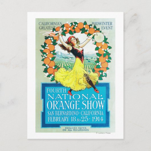 National Oranje ShowPoster #2 Briefkaart (Voorkant)
