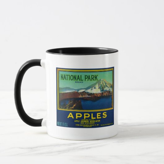 National Park Apple Crate LabelHood River, OF Mok (Links)