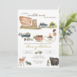 National Park Baby shower uitnodiging sierlijke