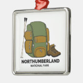 National Park Backpack Metalen Ornament (Links)