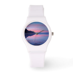 National Park Death Valley. Badwater bij zonsopgan Horloge