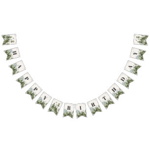 National Park Forest Woodland verjaardagsbanner Vlaggetjes