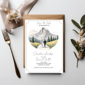 National Park Invitation, Yosemite Bewaar de datum Kaart