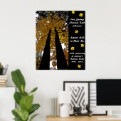 National Park Jubileum Hot Springs - herfst Gold Poster (Thuiskantoor)