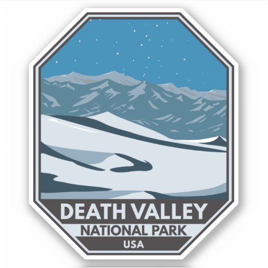 National Park Night Sky  Sticker (Voorkant)