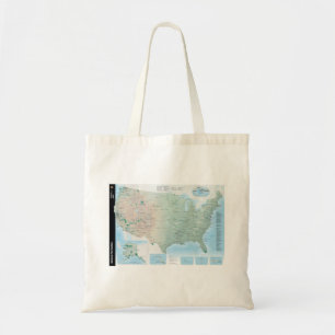 National Park Service System Map Tote Bag