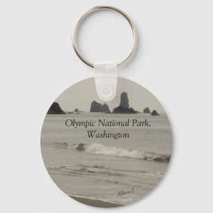 National Park Washington Beach foto Sleutelhanger