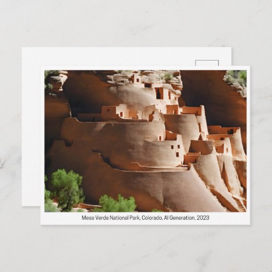 National Parks USA, Briefkaart voor postovergangen (Voorkant / Achterkant)