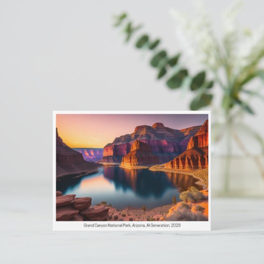 National Parks USA, Briefkaart voor postovergangen (Staand voorkant)