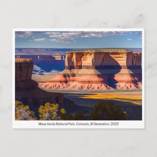 National Parks USA, Carte postale pour la traversé (Devant)