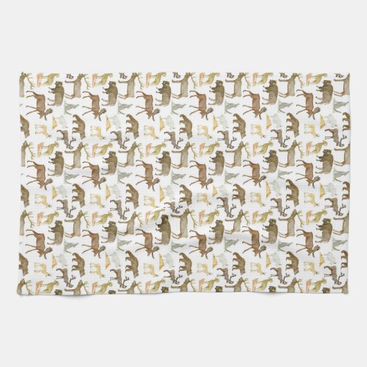 National Parks Wildlife Theedoek (Horizontaal)