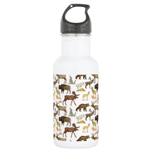 National Parks Wildlife Water Bottle Waterfles (Voorkant)
