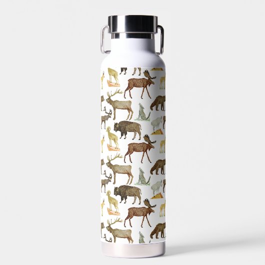 National Parks Wildlife Water Bottle Waterfles (Voorkant)