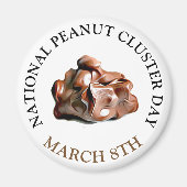 National Peanut Cluster Day 8th Magnet Magneet (Voorkant)