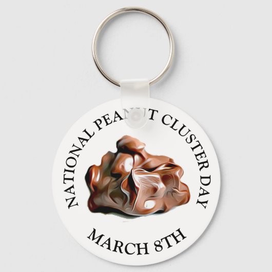 National Peanut Cluster Day 8th Sleutelhanger (Voorkant)