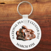 National Peanut Cluster Day 8th Sleutelhanger (Voorkant)
