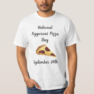National Pepperoni Pizza Day Food Feestdagen T-shirt