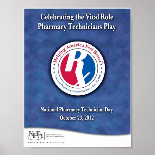 National Pharmacy Technicia Day 2012 Poster (Voorkant)