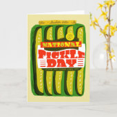 National Pickle Day November 14 Kaart (Gele Bloem)
