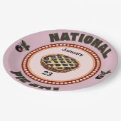 National Pie Day Cherry Pie Papieren Bordje (Gekanteld)