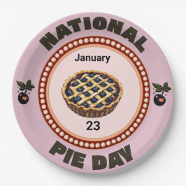 National Pie Day Cherry Pie Papieren Bordje