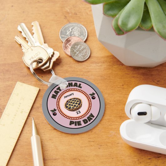 National Pie Day Cherry Pie Sleutelhanger (Bureau)
