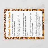 National Pumpkin Seed Day - First Wednesday in Oct Briefkaart (Achterkant)