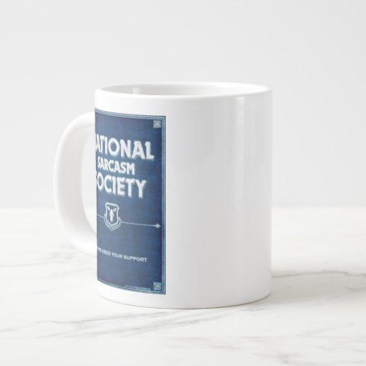 National Sarcasm Society Grote Koffiekop (Voorkant links)