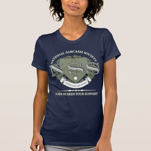 National Sarcasm Society T-shirt (Voorkant)