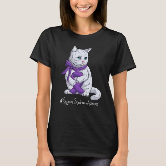 National Sjogren's Syndrome Awareness Month Paars T-shirt (Voorkant)