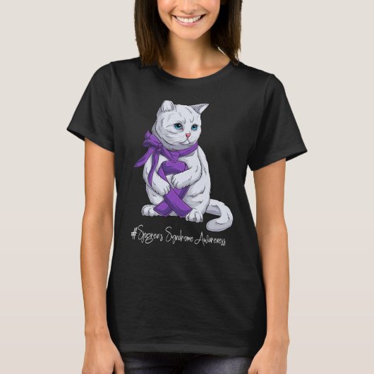 National Sjogren's Syndrome Awareness Month Paars T-shirt (Voorkant)
