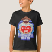 National Suicide Prevention Month Concerned Dad Lo T-shirt (Voorkant)