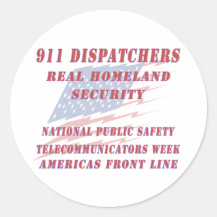 National Telecommunicators Week Americas Front Lin Ronde Sticker