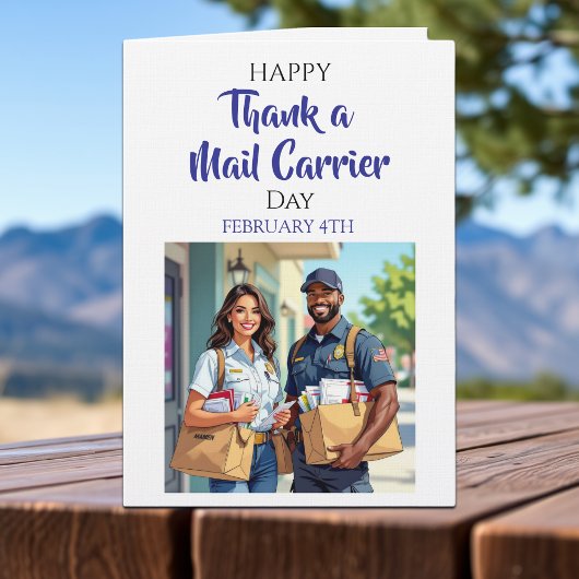 National Thank a Mail Carrier Day | Feb 4th Kaart