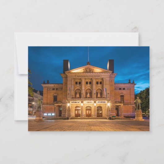 National Theater Oslo Kaart (Voorkant)