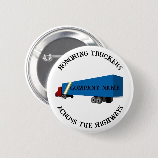National Trucker's Day Ronde Button 5,7 Cm (Voorkant /achterkant)