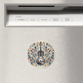 National Violin Day Melody Magnets with Folk Art (In Situ (Lave-vaisselle))