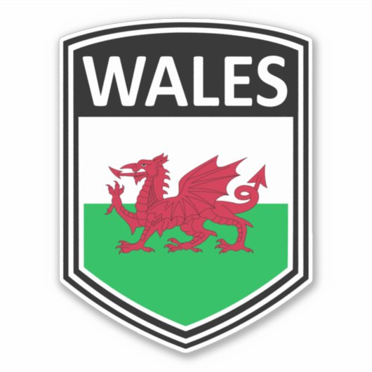 National - Wales Sticker (Voorkant)