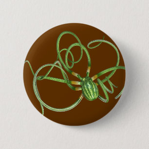 National Watermelon Day Octopus Ronde Button 5,7 Cm