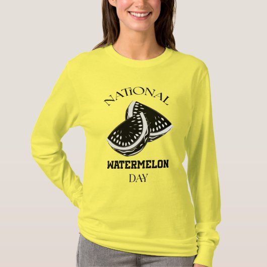 National Watermelon Day Sign T-shirt (Voorkant)