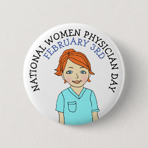 National Women Physician Day 3rd Button